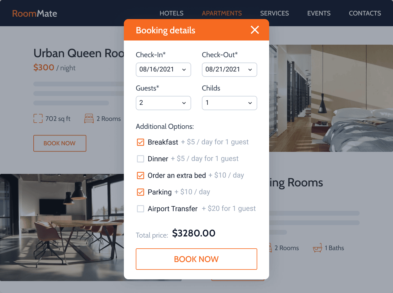 jetbooking use case hotel booking X2